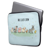 "Die Cluck-Crew" Laptopschutzhülle (Vorderseite Links)