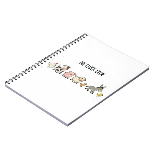 "Die Cluck-Crew" Notizblock (Linke Seite)