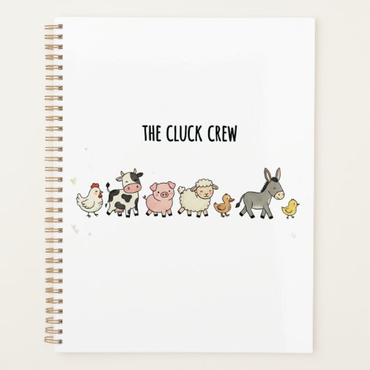 "Die Cluck-Crew" Planer (Vorderseite)