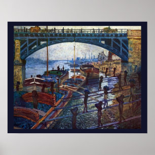 Die Coalmen von Claude Monet Poster