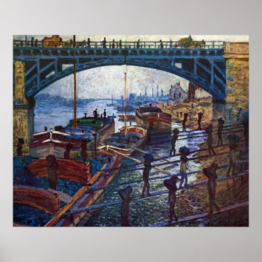 Die Coalmen von Claude Monet Poster (Vorne)