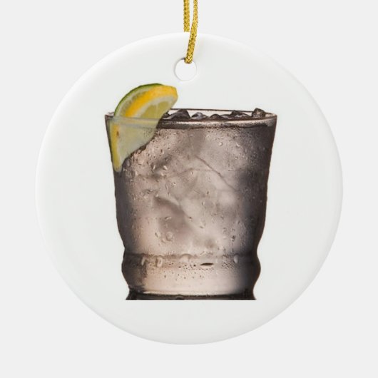 DIE "COCKTAIL LOVER'S" CHRISTMAS-ORNATION KERAMIK ORNAMENT (Vorne)