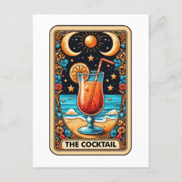 Die Cocktail-Tarot-Karte Postkarte