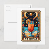 Die Cocktail-Tarot-Karte Postkarte (Vorne/Hinten)