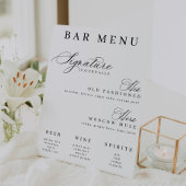 Die Cocktails vom Bar Menu Sockelschild