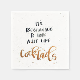 Die Cocktailserviette Serviette