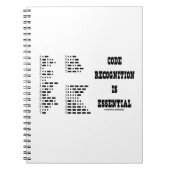 Die Codeerkennung ist unerlässlich (Morse-Code) Notizblock (Vorderseite)