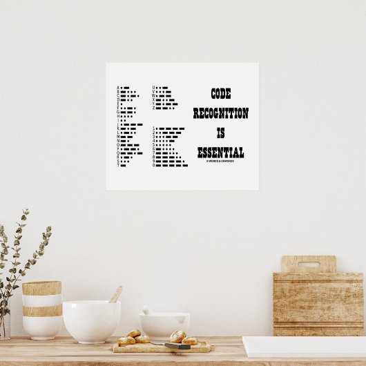 Die Codeerkennung ist unerlässlich (Morse-Code) Poster (Küche)