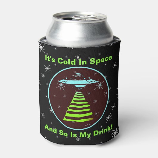 Die Cold in Space U.F. Dosenkühler (Kanne Vorderseite)