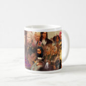 Die Collage der Stamm-Reihen-4 Kaffeetasse (VorderseiteRechts)