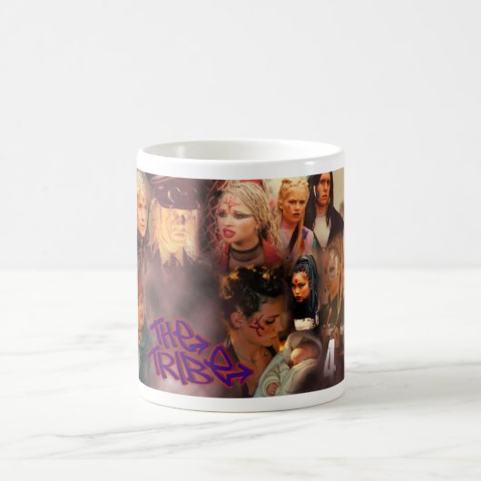 Die Collage der Stamm-Reihen-4 Kaffeetasse (Mittel)