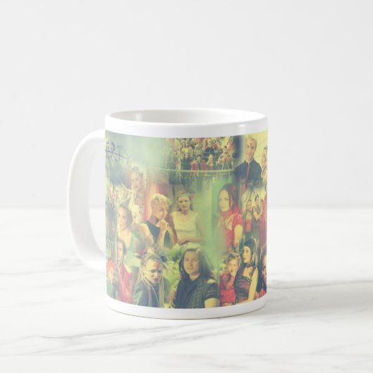 Die Collage der Stamm-Reihen-5 Kaffeetasse (Vorderseite Links)
