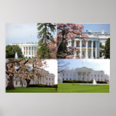 Die Collage des Weißen Hauses Poster (Vorne)