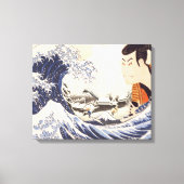 Die Collages der Great Wave Ukiyoe Leinwanddruck (Vorderseite)