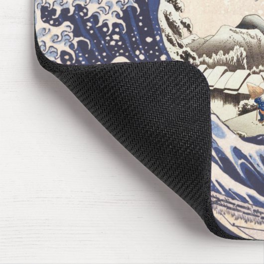 Die Collages der Great Wave Ukiyoe Mousepad (Ecke)
