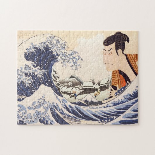 Die Collages der Great Wave Ukiyoe Puzzle (Horizontal)