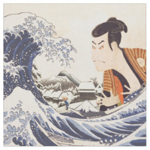 Die Collages der Great Wave Ukiyoe Stoff