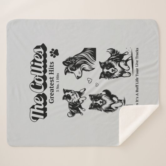 Die Colliese Liebe Hunde Colliese Album Sherpa Bla Sherpadecke (Vorderseite (Horizontal))