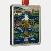 Die Columbia-Schlucht Silbernes Ornament (Rechts)