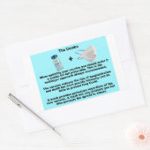 Die Combo- Vax- und Maskenpapieraufkleber Rechteckiger Aufkleber (Umschlag)