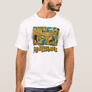 Die Comic-Charakter-Platten der Flintstones-  T-Shirt