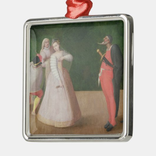 Die Commedia- dell'artefirma Ornament Aus Metall (Links)