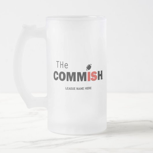 Die Commish 16 oz Mattierte Tasse Fantasy Football (Links)