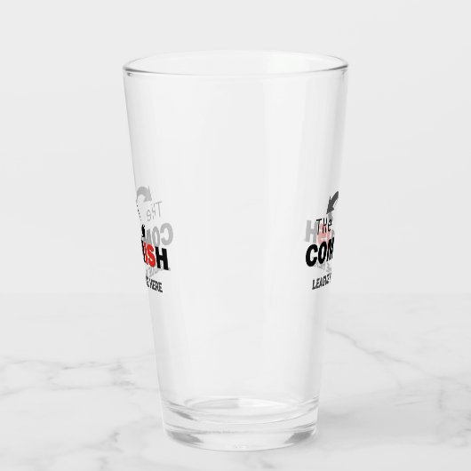 Die Commish Custom 16 oz Pint Bierglas Glas (Links)