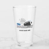 Die Commish Custom 16 oz Pint Bierglas Glas (Vorderseite)