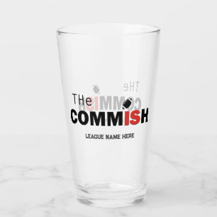 Die Commish Custom 16 oz Pint Bierglas Glas