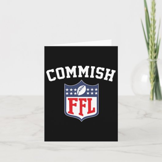 Die Commissions Funny Fantasy Football League Fffl Karte (Vorderseite)
