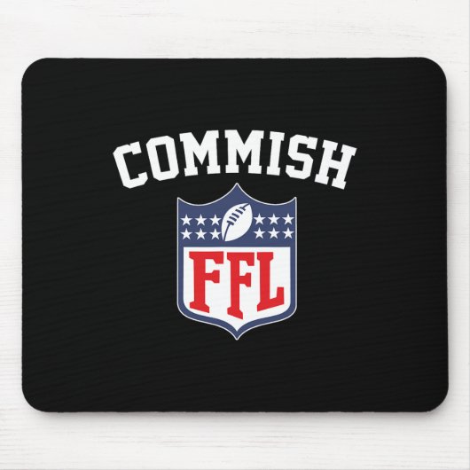 Die Commissions Funny Fantasy Football League Fffl Mousepad (Vorne)