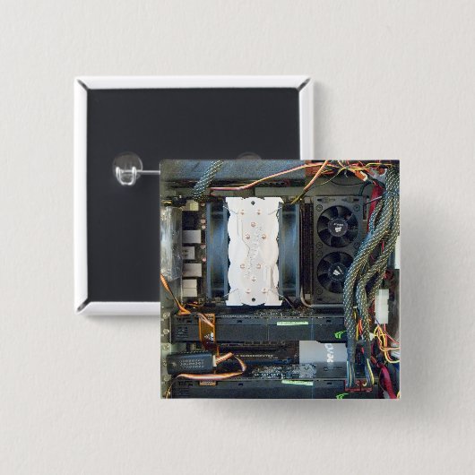 Die Computerausrüstung Button (Vorne & Hinten)