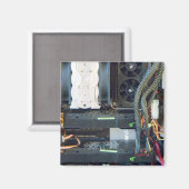 Die Computerausrüstung Magnet (Vorderseite/Rückseite)