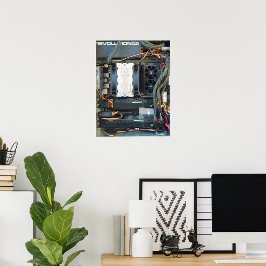 Die Computerausrüstung Poster (Heimbüro)