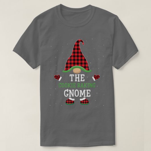 Die Cookie Baking Gnome Group passt Weihnachten P T-Shirt (Design vorne)