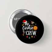 Die Cookie-Crew Weihnachten Backkost Lover Kids Button (Vorne & Hinten)