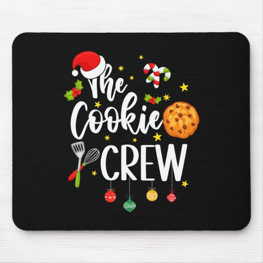 Die Cookie-Crew Weihnachten Backkost Lover Kids Mousepad (Vorne)