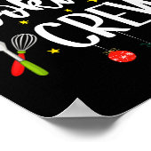 Die Cookie-Crew Weihnachten Backkost Lover Kids Poster (Ecke)