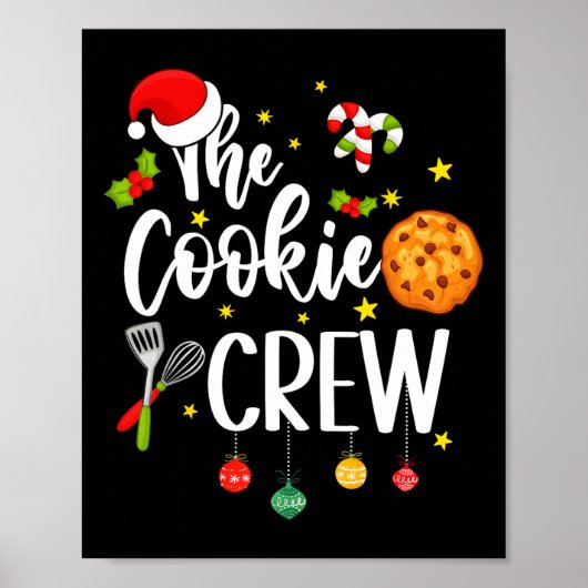 Die Cookie-Crew Weihnachten Backkost Lover Kids Poster (Vorne)