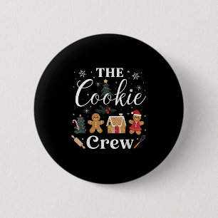 Die Cookie-Crew-Weihnachtsbäckerei-Kind Cookie-Lie Button