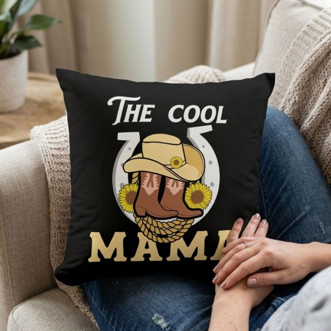 Die Cool Mama | Westlicher Muttertag Einzigartig Kissen (Von Creator hochgeladen)