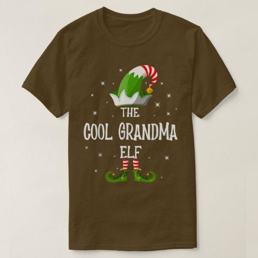 Die Coole Grandma Elf Family Matching Group Christ T-Shirt (Design vorne)