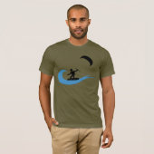 Die coole kitesurfing Ikone der Welle T-Shirt (Vorne ganz)