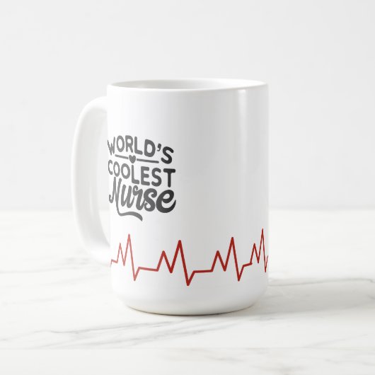 Die Coole Krankenschwester der Welt Kaffeetasse (Vorderseite Links)
