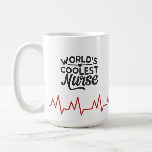 Die Coole Krankenschwester der Welt Kaffeetasse (Links)