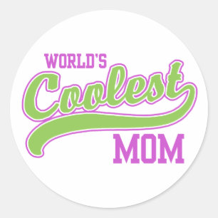 Die Coole Mama der Welt Runder Aufkleber