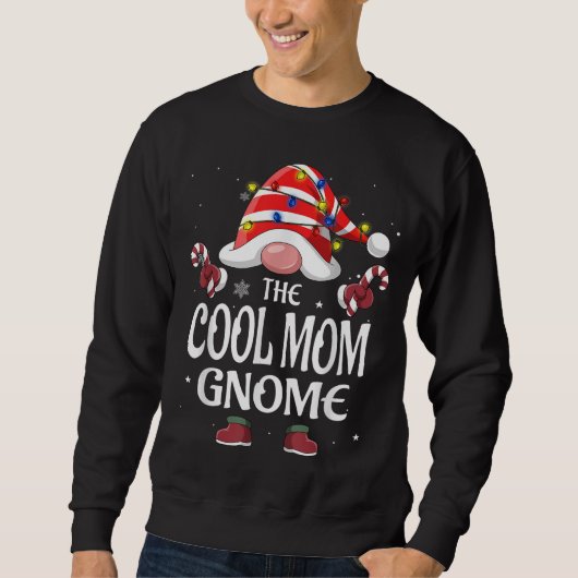 Die Coole Mama Gnome Tree Light Buffalo Kariert Ch Sweatshirt (Vorderseite)