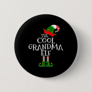 Die coole Oma-Elf-Gabe Matching-Familiengruppe Ch Button