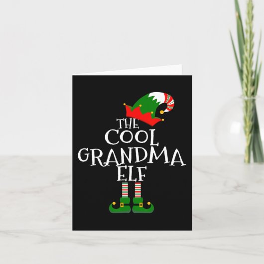 Die Coole Oma Elf-Geschenkgruppe Ch Karte (Vorderseite)